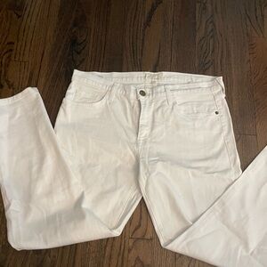 Current Elliott white wide leg denim jeans size 30